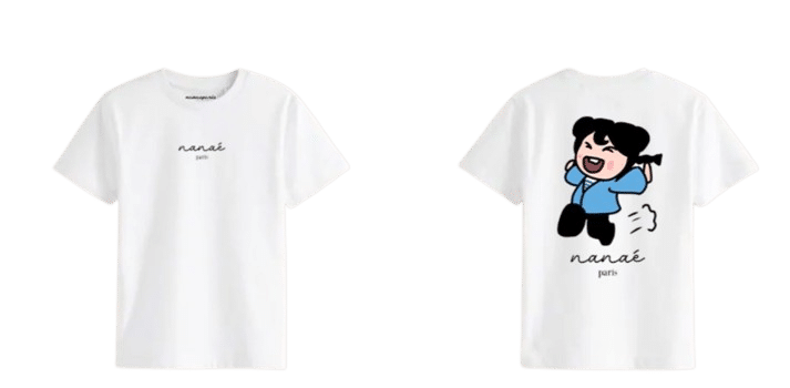 T-shirt blanc NanaéParis - Anaé est joyeuse