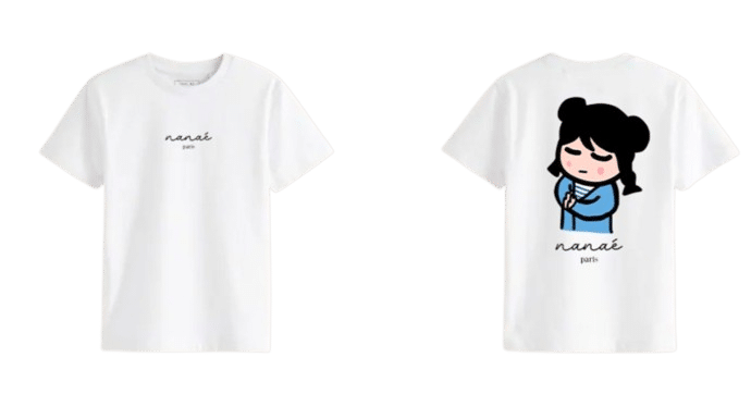 T-shirt blanc NanaéParis - Anaé se concentre