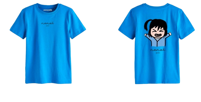 T-shirt bleu NanaéParis - Anaé est en colère