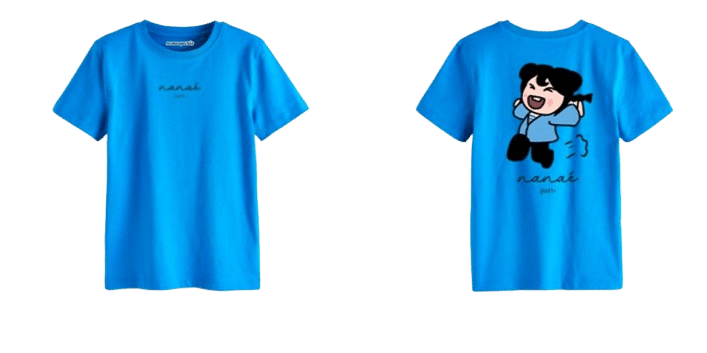 T-shirt bleu NanaéParis - Anaé est joyeuse